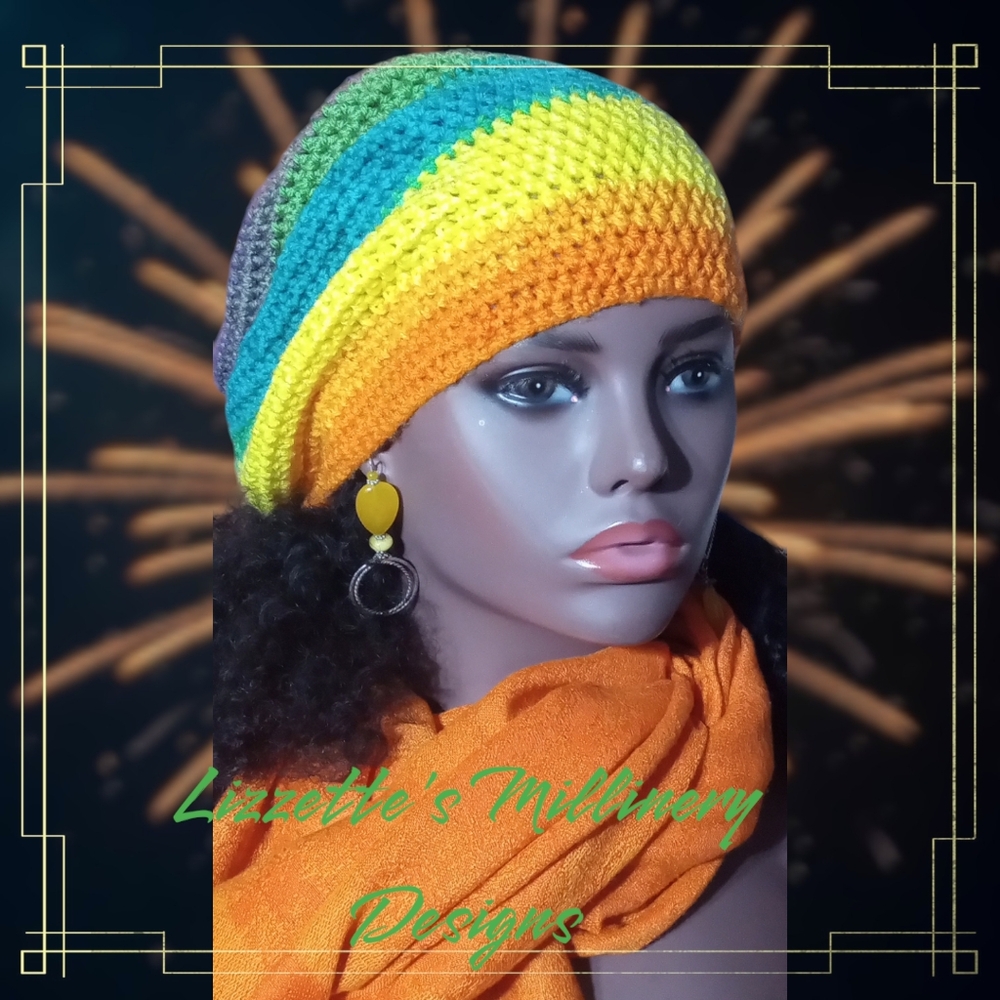 Colorful Crochet Beanie by